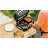 Gratar electric Ninja OG701EU, 2400W, Pana la 260C, Acoperire interna amina ceramica, Woodfire, Gri