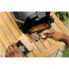 Gratar electric Ninja OG701EU, 2400W, Pana la 260C, Acoperire interna amina ceramica, Woodfire, Gri