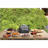 Gratar electric Ninja OG701EU, 2400W, Pana la 260C, Acoperire interna amina ceramica, Woodfire, Gri
