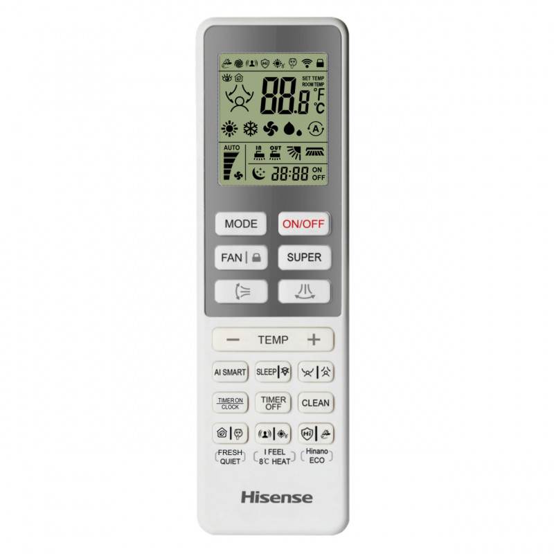 Aparat de aer conditionat inverter Hisense Energy Pro + QG25XV0E, 9000 BTU, 14 m², A+++/A+++, Wi-Fi, Control vocal, Filtru 4in1, Alb