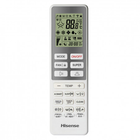 Aparat de aer conditionat inverter Hisense Energy Pro + QG25XV0E, 9000 BTU, 14 m², A+++/A+++, Wi-Fi, Control vocal, Filtru 4in1, Alb
