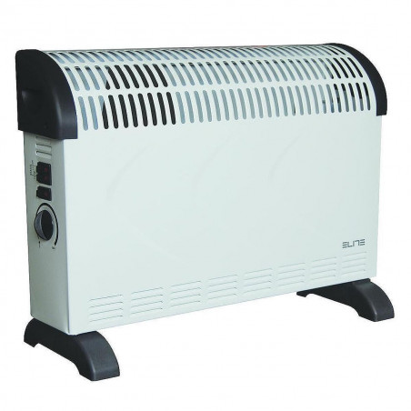 Convector electric pentru podea/perete ELITE CH-0435, 2000W, 22 m², 3 trepte, Termostat reglabil, Ventilator, Alb