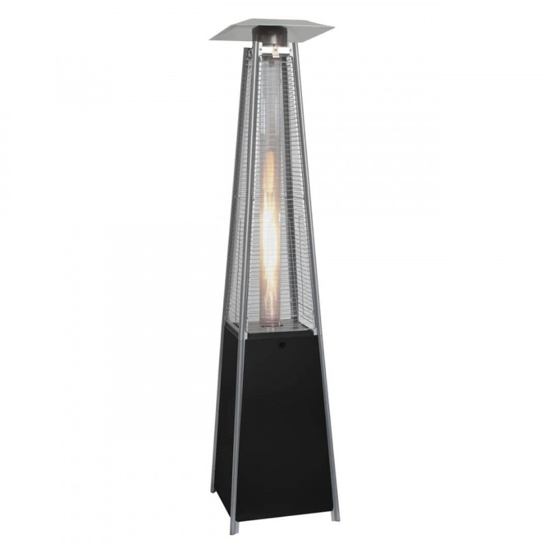Incalzitor pe gaz ELITE ODRGH-1303GR, 13 kW, 35 m², Aprindere piezoelectrica, Protectie la inclinare, Roii, Negru/Gri