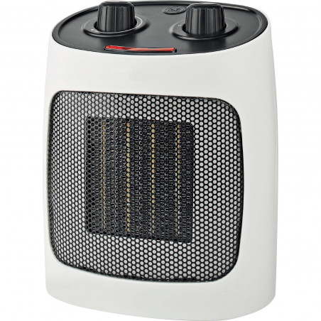 Aragaz ceramic ELITE ECH-1373, 2000W, Până la 20 m2, 2 moduri, Indicator luminos, Protecție la răsturnare, Alb/negru