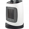 Aragaz ceramic ELITE ECH-1374, 2000W, Până la 20 m2, 2 trepte, Oscilație, Indicator luminos, Protecție la răsturnare, Alb/negru
