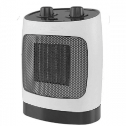 Aragaz ceramic ELITE ECH-1374, 2000W, Până la 20 m2, 2 trepte, Oscilație, Indicator luminos, Protecție la răsturnare, Alb/negru