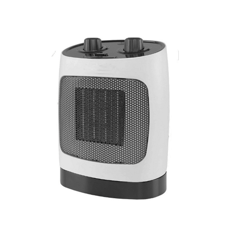 Aragaz ceramic ELITE ECH-1374, 2000W, Până la 20 m2, 2 trepte, Oscilație, Indicator luminos, Protecție la răsturnare, Alb/negru