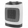 Aragaz ceramic ELITE ECH-1374, 2000W, Până la 20 m2, 2 trepte, Oscilație, Indicator luminos, Protecție la răsturnare, Alb/negru