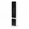 ELITE ECHTD-1377 încălzitor ceramic cu coloană, 2000W, 20 m2, oscilație automată, încălzitor ceramic PTC, telecomandă, alb/negru