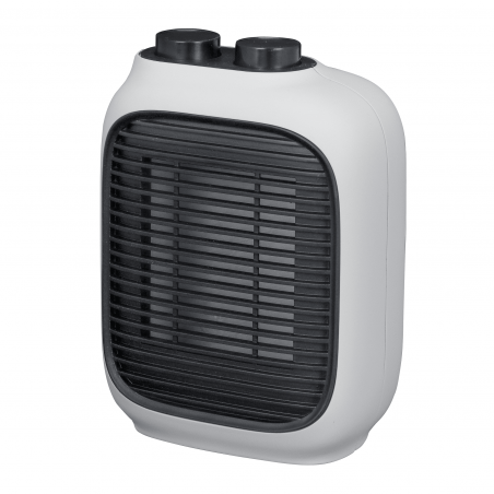 Ventilator ELITE EFH-1382, 1500W, 15 m2, Protecție la supraîncălzire, Termostat reglabil, Picioare rabatabile, Alb/negru