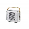 Ventilator ELITE EFHR-1383 Retro, 1500W, 15 m2, încălzitor PTC, 3 trepte, siguranță la răsturnare, Alb/Mustard