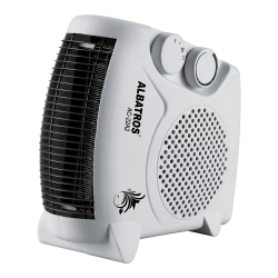 Încălzitor cu ventilator ALBATROS AC-22A2, 2000W, 20 m2, 3 moduri, Indicator LED, Orizontal/vertical, Mâner, Alb/negru