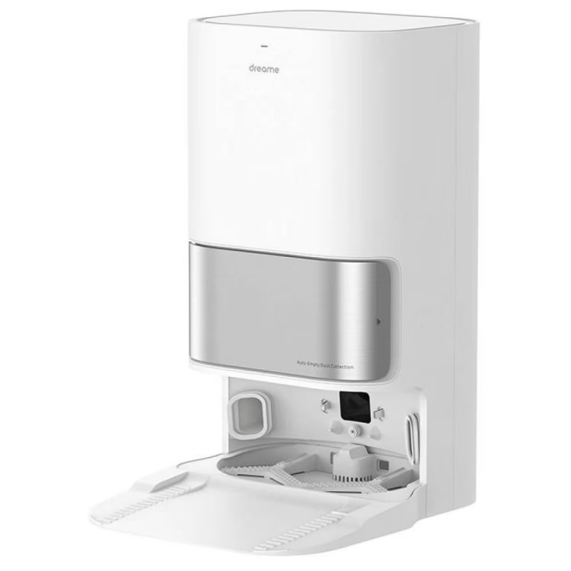 Robot aspirator Dreame L10 Ultra, 5300 Pa, 5200 mAh, 75W, Pana la 200 m², Cartografiere 3D, Senzor LDS, Statie de incarcare, Autonomie pana la 210 min, Alb