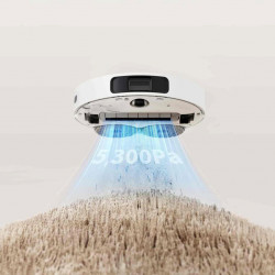Robot aspirator Dreame L10 Ultra, 5300 Pa, 5200 mAh, 75W, Pana la 200 m², Cartografiere 3D, Senzor LDS, Statie de incarcare, Autonomie pana la 210 min, Alb