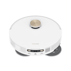 Robot aspirator cu autogolire Dreame L20 Ultra, 5300 Pa, 5200 mAh, 75W, Pana la 300m², Cartografiere 3D, Senzor LDS, Uscare mop, Autonomie pana la 210 min, Alb