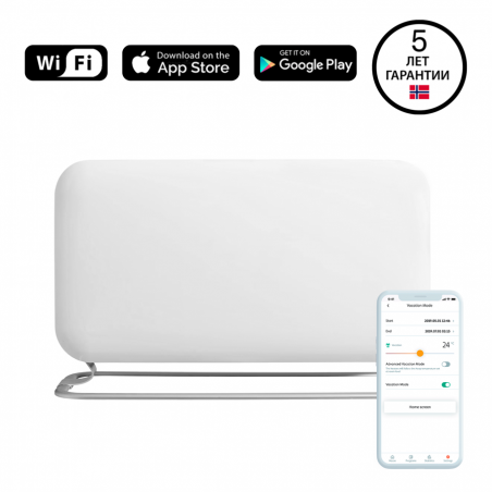 Încălzire prin pardoseală Mill CO1200WIFI3, 1200W, 18 m2, Wi-Fi + App, Calibrare temperatură, Fereastră deschisă, Protecție copii, Protecție la răsturnare, Alb