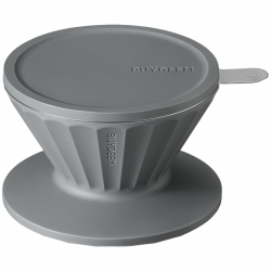 Cana cu filtru de cafea Buydeem CD1024-IG, 300 ml, Sticla borosilicata, Otel inoxidabil, Gri