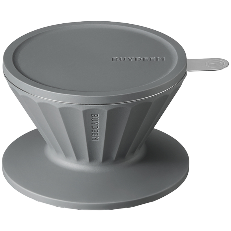 Cana cu filtru de cafea Buydeem CD1024-IG, 300 ml, Sticla borosilicata, Otel inoxidabil, Gri