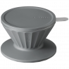 Cana cu filtru de cafea Buydeem CD1024-IG, 300 ml, Sticla borosilicata, Otel inoxidabil, Gri