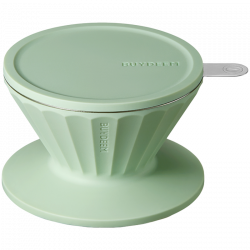 Cana cu filtru de cafea Buydeem CD1024-CG, 300 ml, Sticla borosilicata, Otel inoxidabil, Verde