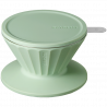 Cana cu filtru de cafea Buydeem CD1024-CG, 300 ml, Sticla borosilicata, Otel inoxidabil, Verde
