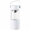 Sticla de ceai cu infuzor BUYDEEM DG42, 300 ml, Protectie silicon, Alb