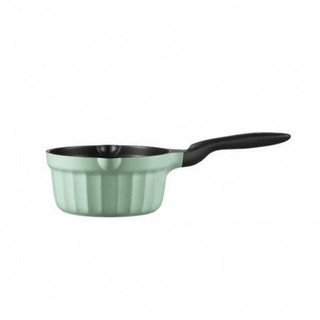 Cratita BUYDEEM CP141, 1.8 l, Capac din sticla, Aluminiu turnat, Fara PFOA, Acoperire antiaderenta, Verde