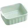 Cutie alimentara ceramica Buydeem CT1006-CG, 810 ml, 17x20.5 cm, Pana la 230°C, Compatibila cuptor si cuptor cu microunde, Verde