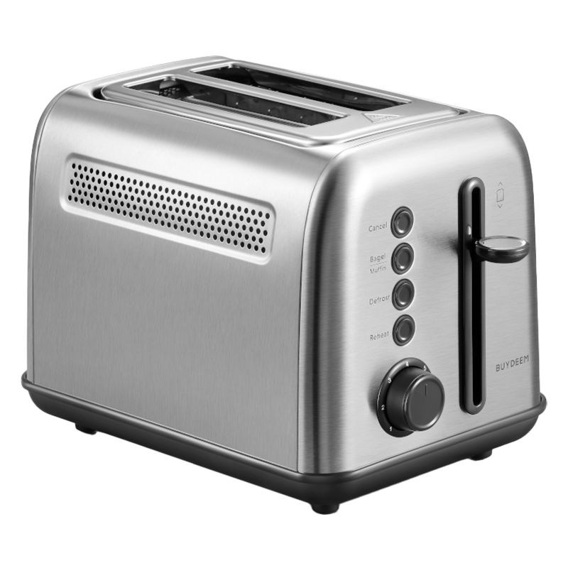 Prajitor de paine Buydeem DT620E-SS/EU, 900W, Pana la 204C°, 7 programe, Deschidere larga, Pop-up mare, Inox