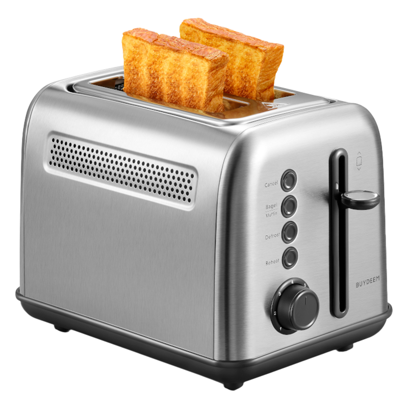 Prajitor de paine Buydeem DT620E-SS/EU, 900W, Pana la 204C°, 7 programe, Deschidere larga, Pop-up mare, Inox