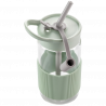 Sticla Buydeem CD1017-CG, 500 ml, Pai incorporat, Rezistenta la scurgeri, Sticla rezistentă la caldura pana la 150°C, Fara BPA, Verde