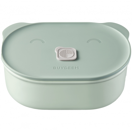 Cutie pentru pranz ceramica Buydeem CT3007-CG, 500 ml, 19.5x11x16.5 cm, Rezistenta la caldura pana la 230°C, Compatibilă cu cuptorul si cuptorul cu microunde, Verde
