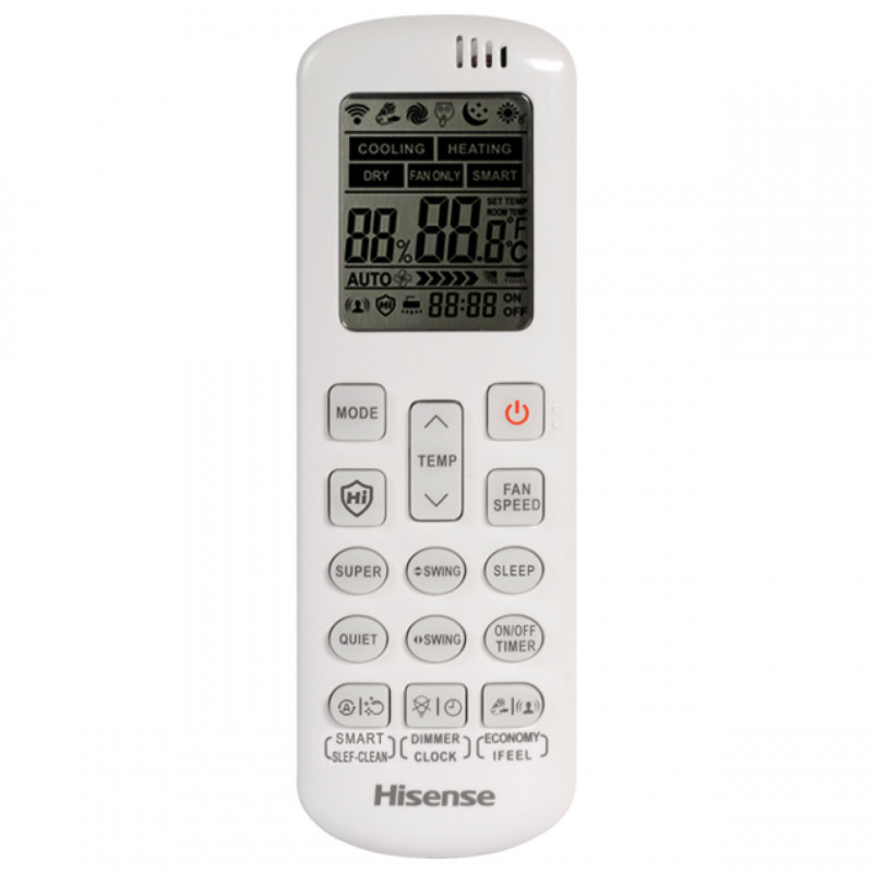 Aer condiționat cu invertor Hisense WINGS PRO KB35YR3E, 12000 BTU, A++/A+, 24 m2, Wi-Fi, Hi-Nano, Control vocal, I Feel, Alb