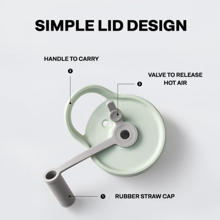 Sticla Buydeem CD1017-MY, 500 ml, Pai incorporat, Rezistenta la scurgeri, Sticla rezistentă la caldura pana la 150°C, Fara BPA, Galben