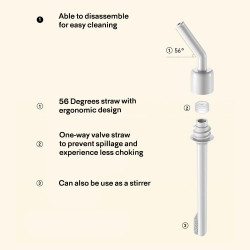 Sticla Buydeem CD1017-CG, 500 ml, Pai incorporat, Rezistenta la scurgeri, Sticla rezistentă la caldura pana la 150°C, Fara BPA, Verde