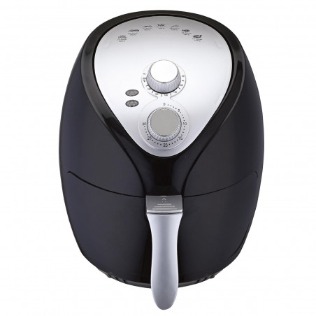 Frigider cu aer cald Crown CAF-3013, 1300W, 3 l, 7 programe, Până la 200°C, Indicatoare luminoase, Cronometru, Negru/gri