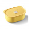 Cutie pentru pranz ceramica Buydeem CT3007-MY, 500 ml, 19.5x11x16.5 cm, Rezistenta la căldura pana la 230°C, Compatibila cuptor si cuptor cu microunde, Galben