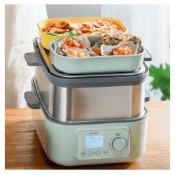 Cutie pentru pranz ceramica Buydeem CT3007-MY, 500 ml, 19.5x11x16.5 cm, Rezistenta la căldura pana la 230°C, Compatibila cuptor si cuptor cu microunde, Galben