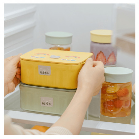 Cutie alimentara ceramica Buydeem CT1006-CG, 810 ml, 17x20.5 cm, Pana la 230°C, Compatibila cuptor si cuptor cu microunde, Verde