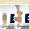 Termos cu infuzor Buydeem CD1011-MY, 400 ml, Rezistent la scurgeri, Infuzor detasabil, Otel inoxidabil, Maner, Galben