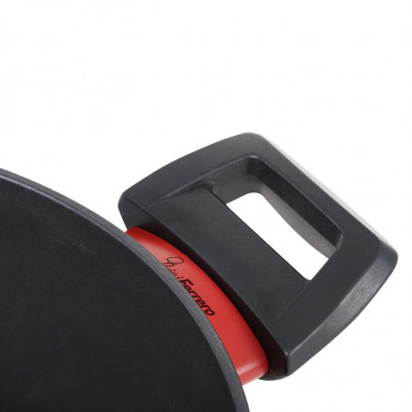 Cratiță Luigi Ferrero Rosso FR-2411, 24x11.5 cm, 4.1 l, Acoperire antiaderentă, Capac din sticlă cu gaură pentru abur, Inducție, Negru