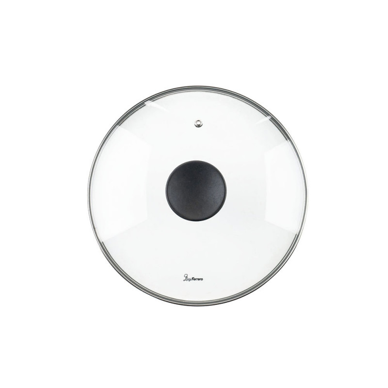 Cratiță Luigi Ferrero Prima FR-2644, 26x12 cm, 5.8 l, Acoperire neaderentă din marmură, Capac din sticlă cu orificiu pentru abur, Inducție, Albastru închis