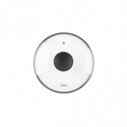 Cratiță adâncă Luigi Ferrero Prima FR-2245D, 22x13 cm, 4.5 l, Acoperire antiaderentă cu efect de marmură, Inducție, Capac din sticlă cu deschidere, Albastru închis