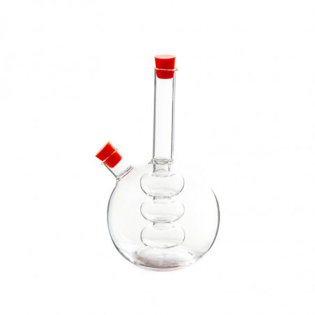 Recipient pentru oțet și ulei 2in1 Luigi Ferrero FR-6044, 20 cm, închidere ermetică, sticlă, portocaliu