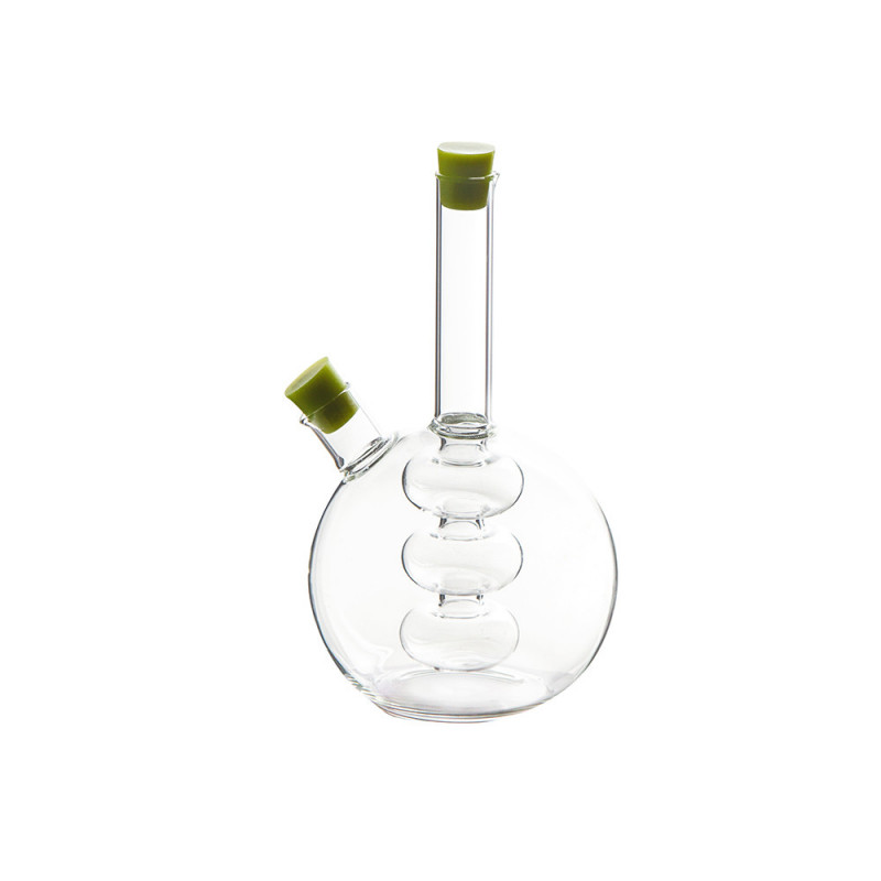 Recipient pentru oțet și ulei 2in1 Luigi Ferrero FR-6044, 20 cm, închidere ermetică, sticlă, verde