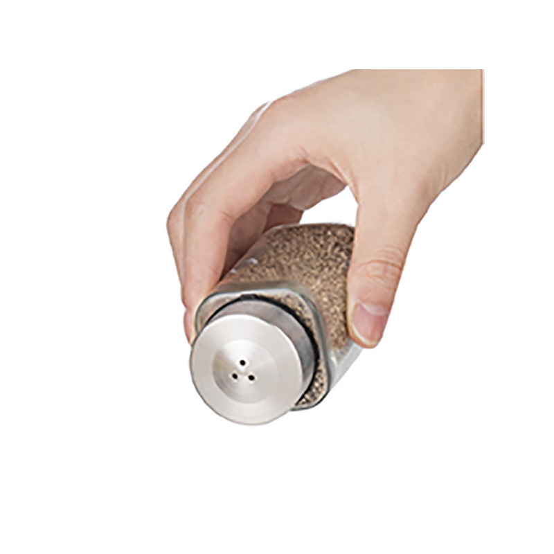 Set sărier Luigi Ferrero Rome FR-7902R, 100 ml, 3 bucăți, Suport, Oțel inoxidabil, Transparent/inox