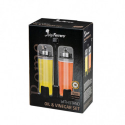 Luigi Ferrero Rome FR-7903R, 270 ml, 3 bucăți, Sticlă, Oțel inoxidabil, Transparent/inox