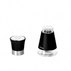 Sărat + pepper shaker Luigi Ferrero Hanna FR-1401B, 90 ml, Ø6.5x11 cm, Oțel inoxidabil, Negru