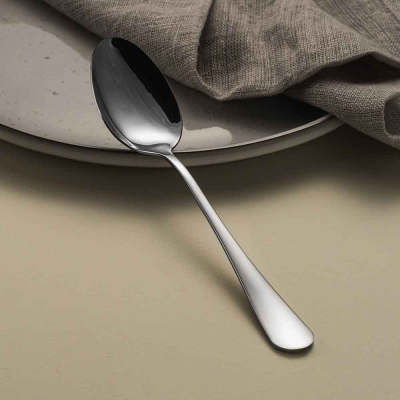 Set de 3 linguri pentru masa principală Luigi Ferrero Prima FR-3181, Oțel inoxidabil, Argint