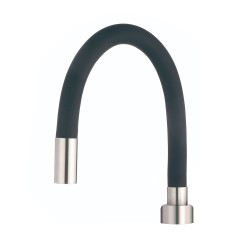 Pipa flexibila pentru incalzitor de apă Rosberg R57101H18, 18 mm, Negru